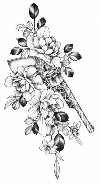 Floral revolver
